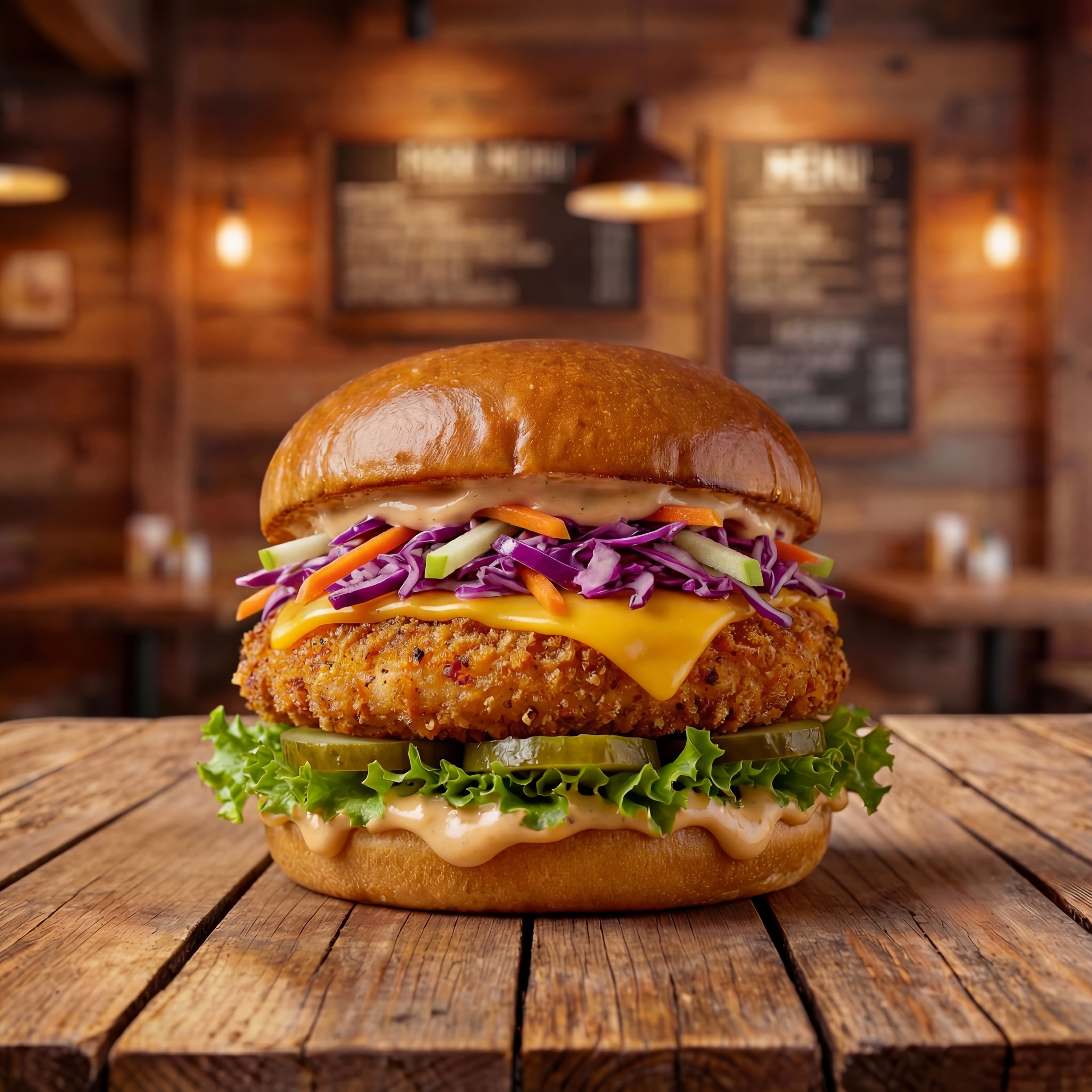 Pikáns Csibeburger